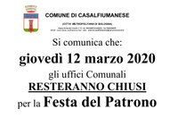 Chiusura Uffici Comunali 