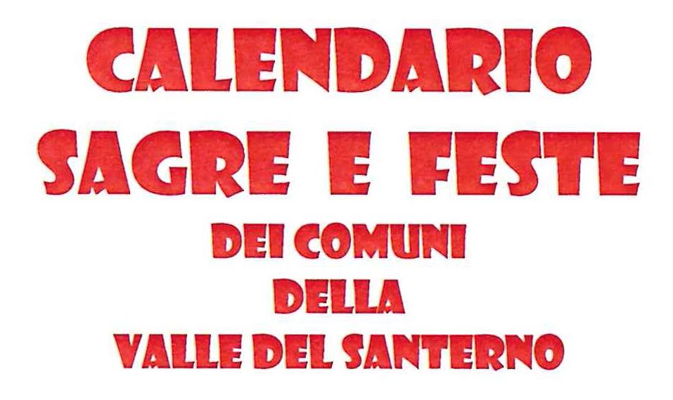 Calendario Sagre e Feste 2019