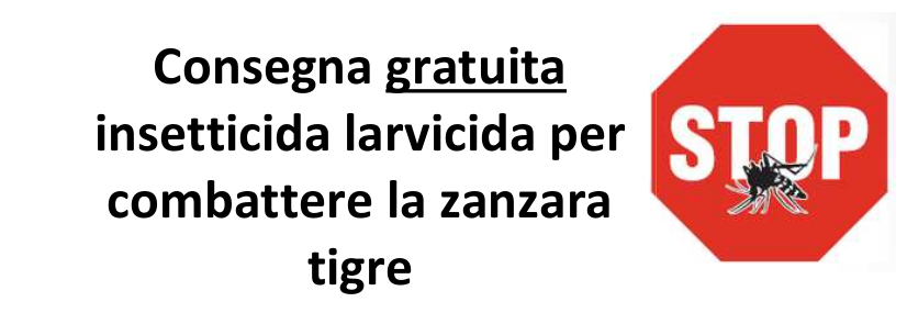 Consegna insetticida-larvicida contro la zanzara tigre