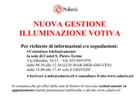 Nuova gestione illuminazione votiva