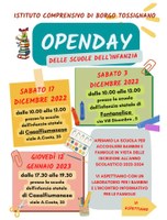 OPEN DAY delle Scuole dell'infanzia