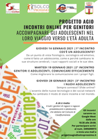 Progetto Agio  Incontri online per i genitori  